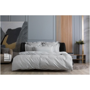 361825070 Постельное белье Ash grey Allure Grass Семейный простыня на резинке